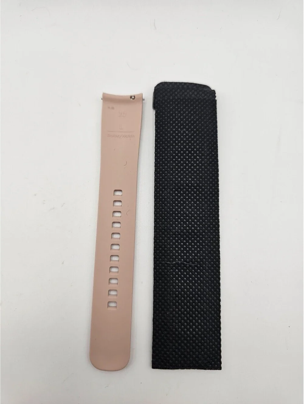 20mm Pink Silicone Watch Band Samsung Galaxy Watch Large Sport Strap Blush